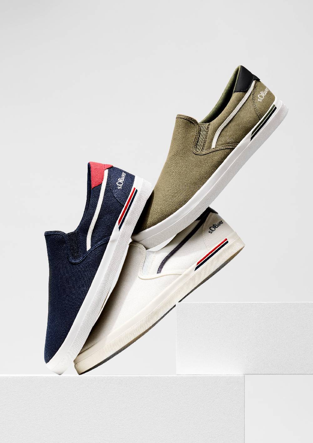 S.Oliver Textil-Slipper Mit Gummisohle Und Logo-Detail