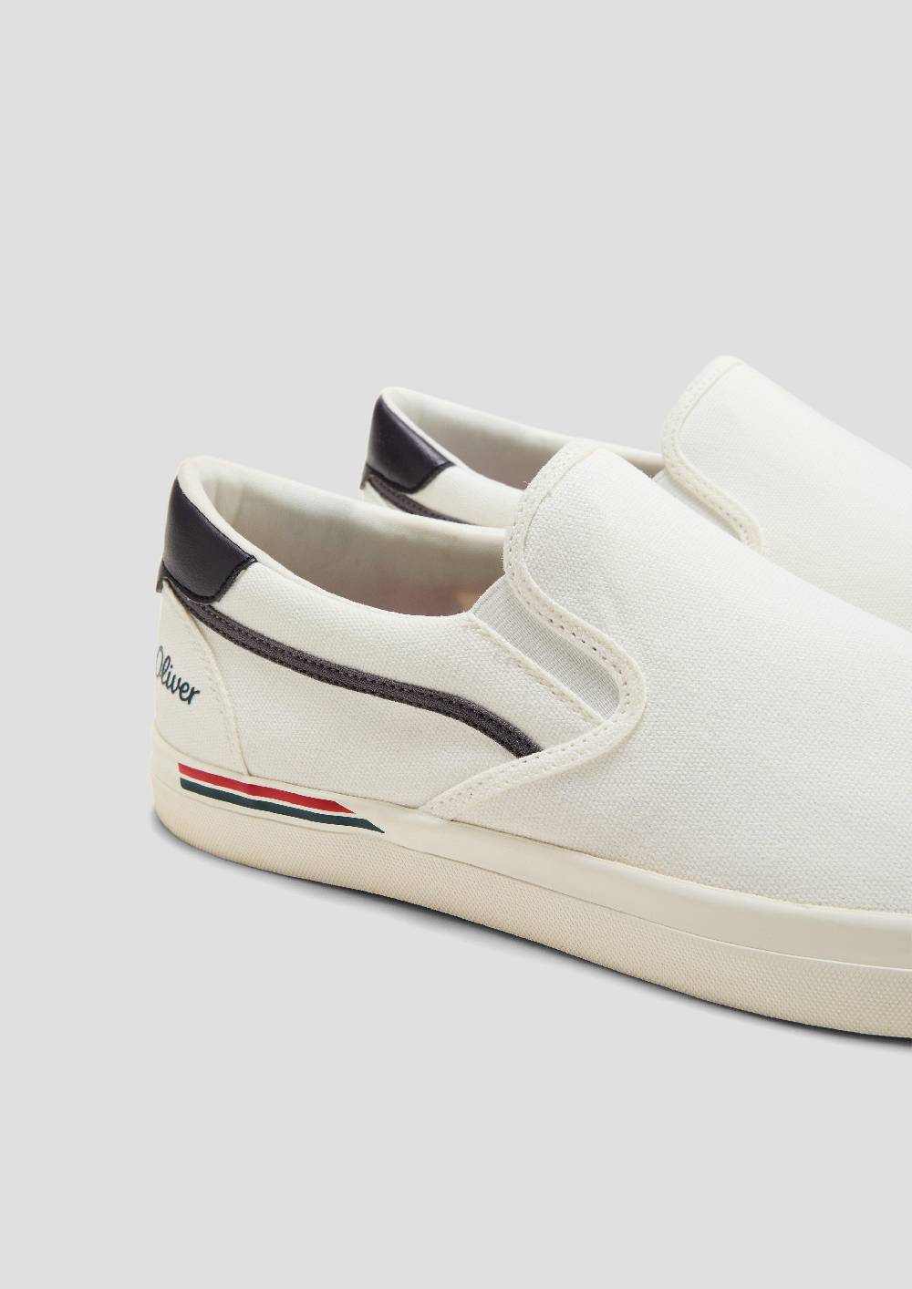 S.Oliver Textil-Slipper Mit Gummisohle Und Logo-Detail