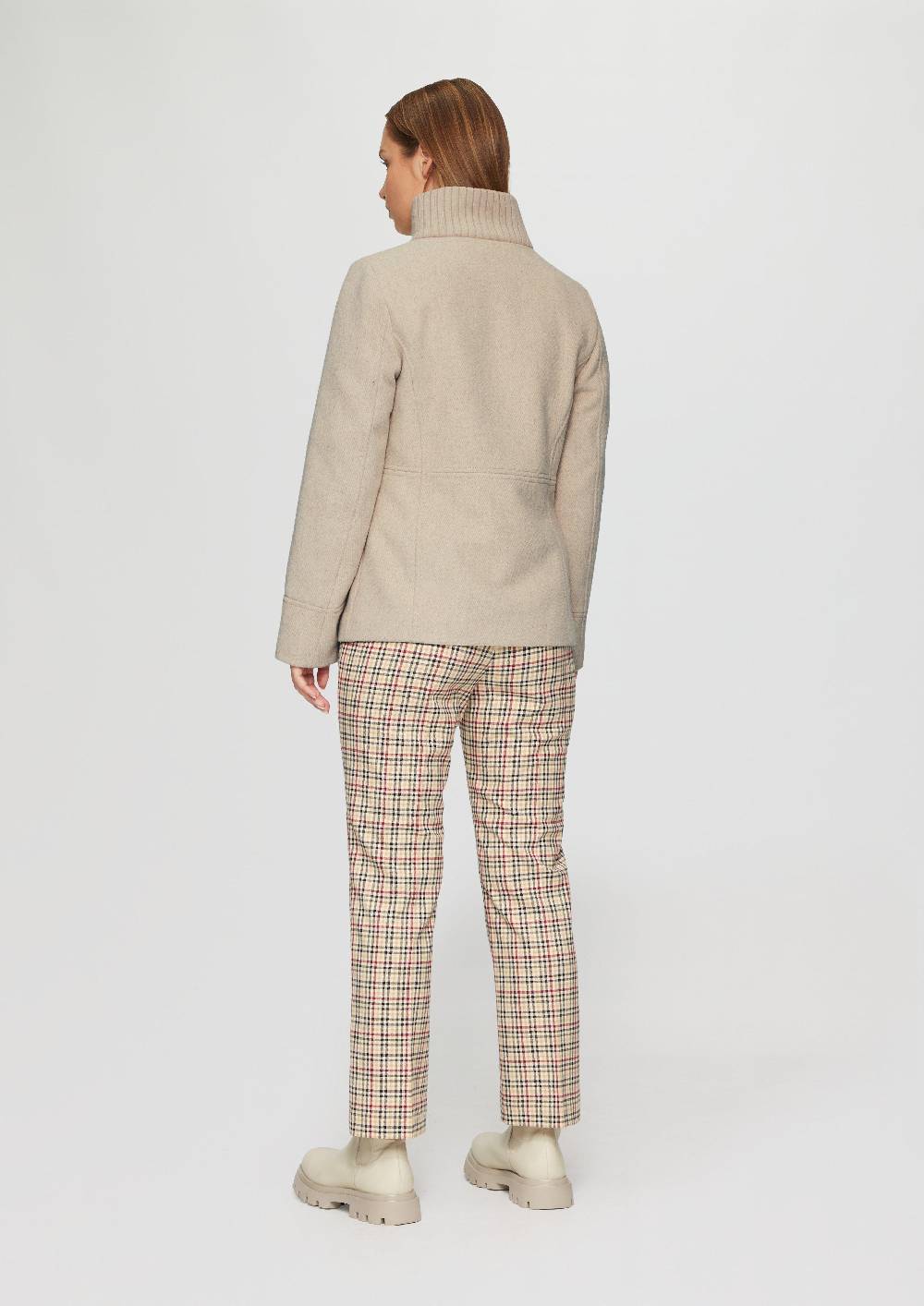 S.Oliver Twilljacke Mit Strick-Stehkragen Und Eingrifftaschen