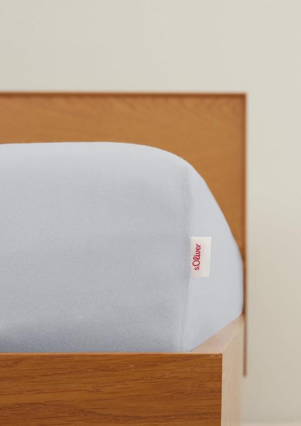 s.Oliver Unifarbenes Spannbettlaken aus reiner Baumwolle