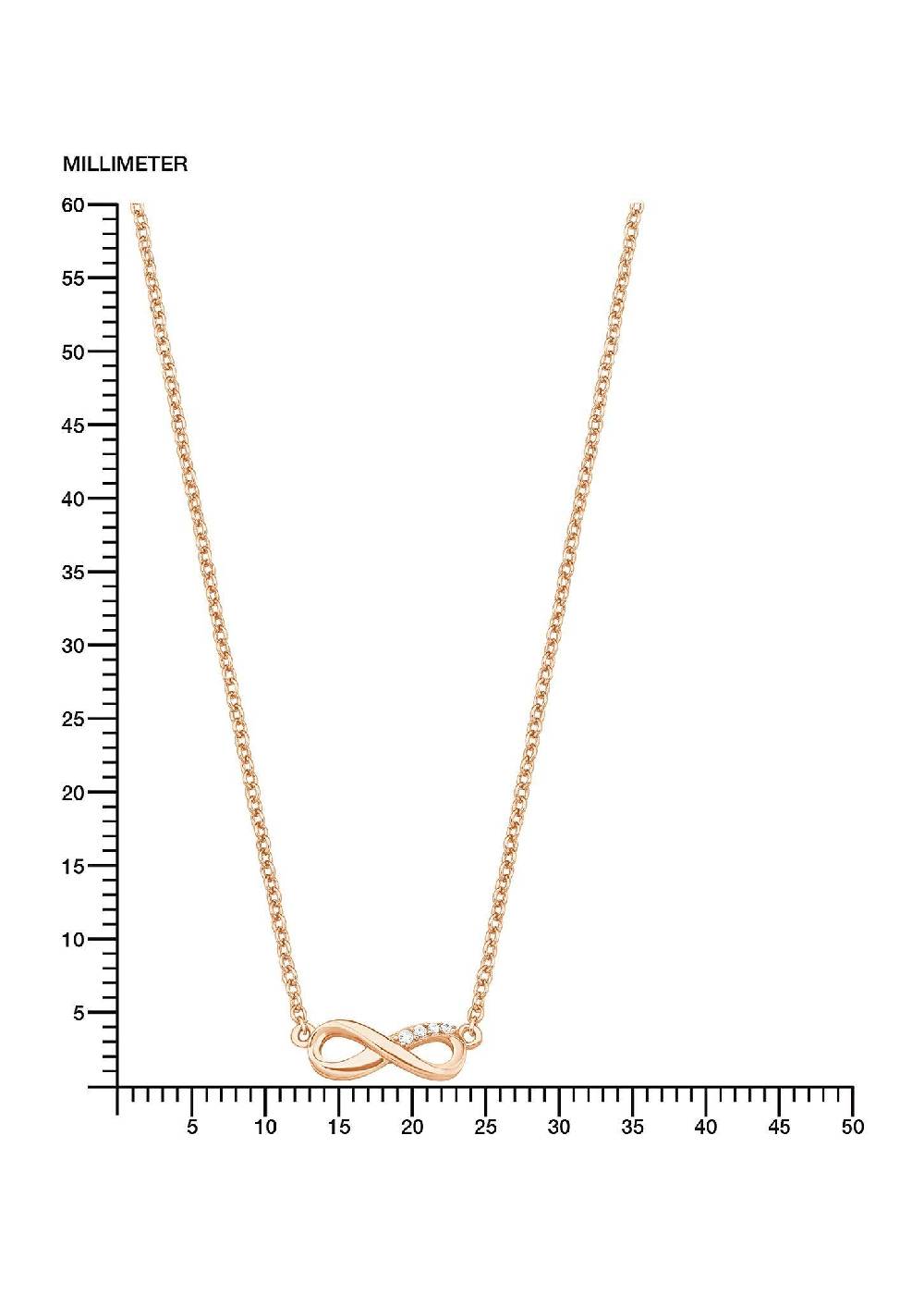 S.Oliver Vergoldete Halskette Infinity Mit Zirkonia