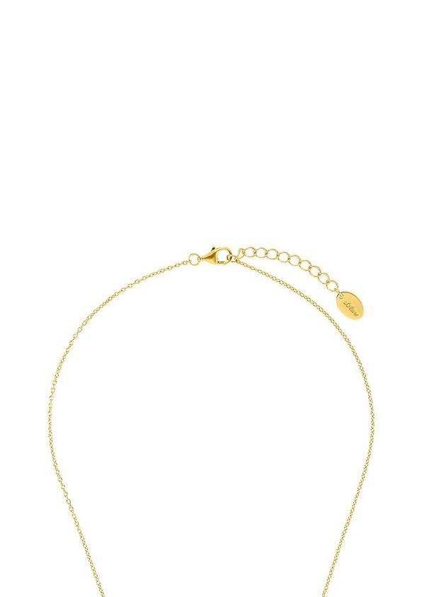 s.Oliver Vergoldete Halskette mit Zirkonia-Anhänger