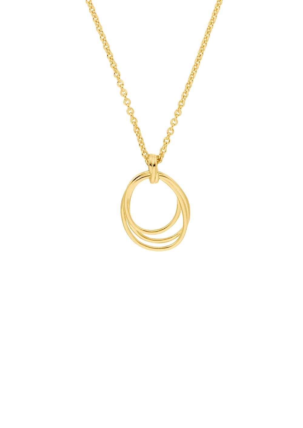 S.Oliver Vergoldete Kette Mit Geschwungenem Anhänger
