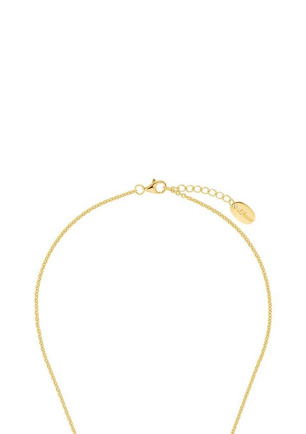 s.Oliver Vergoldete Kette mit geschwungenem Anhänger