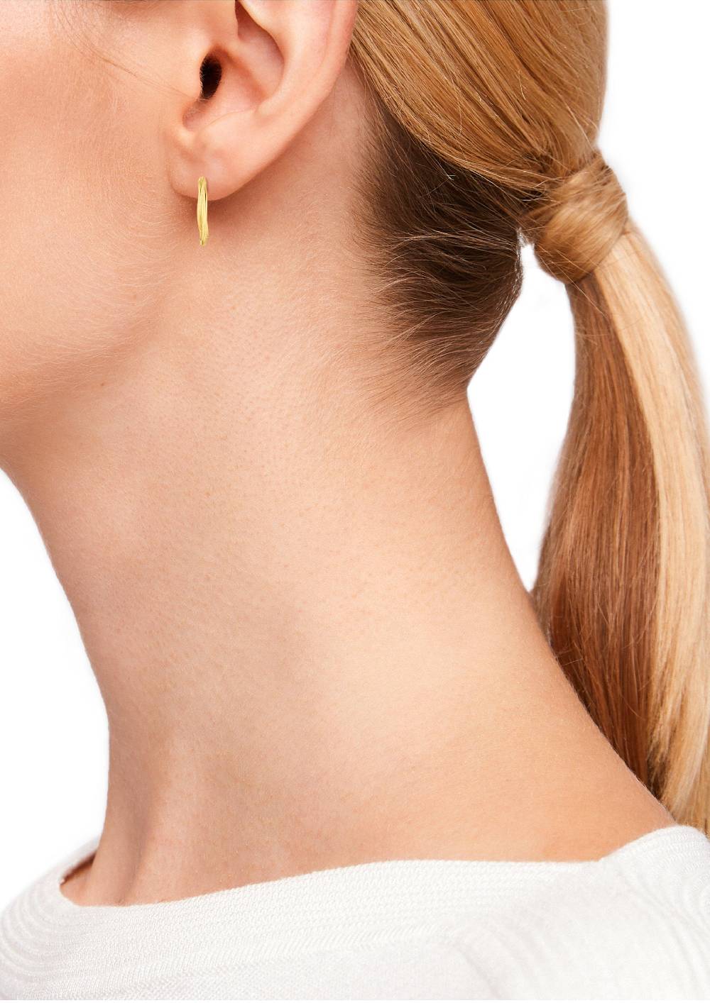 S.Oliver Vergoldete Ohrringe Mit Geschwungenem Design