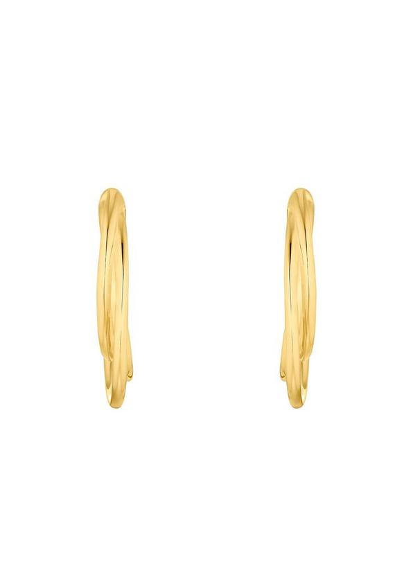 s.Oliver Vergoldete Ohrringe mit geschwungenem Design