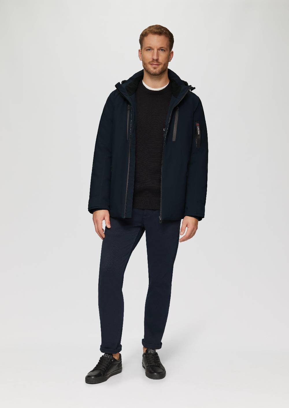 S.Oliver Wasserabweisende Jacke Mit Kapuze Und Zip-Details