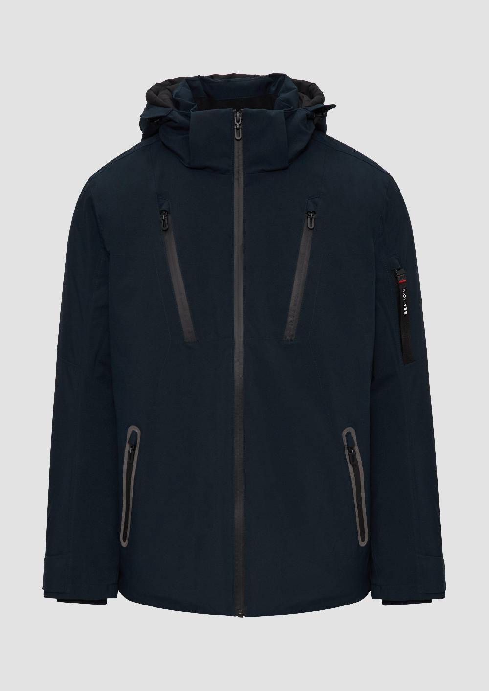 S.Oliver Wasserabweisende Jacke Mit Kapuze Und Zip-Details