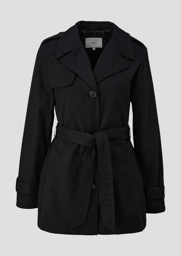 s.Oliver Wasserabweisender Trenchcoat mit Twillfutter