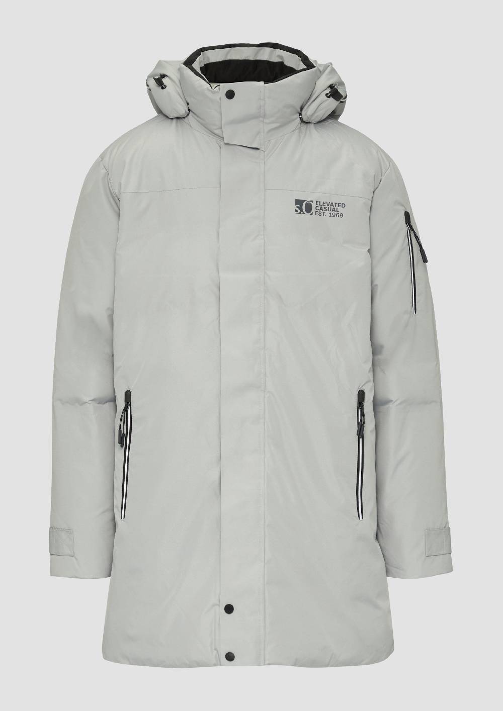 S.Oliver Wasserabweisender Wattierter Parka Mit Kontrast-Details