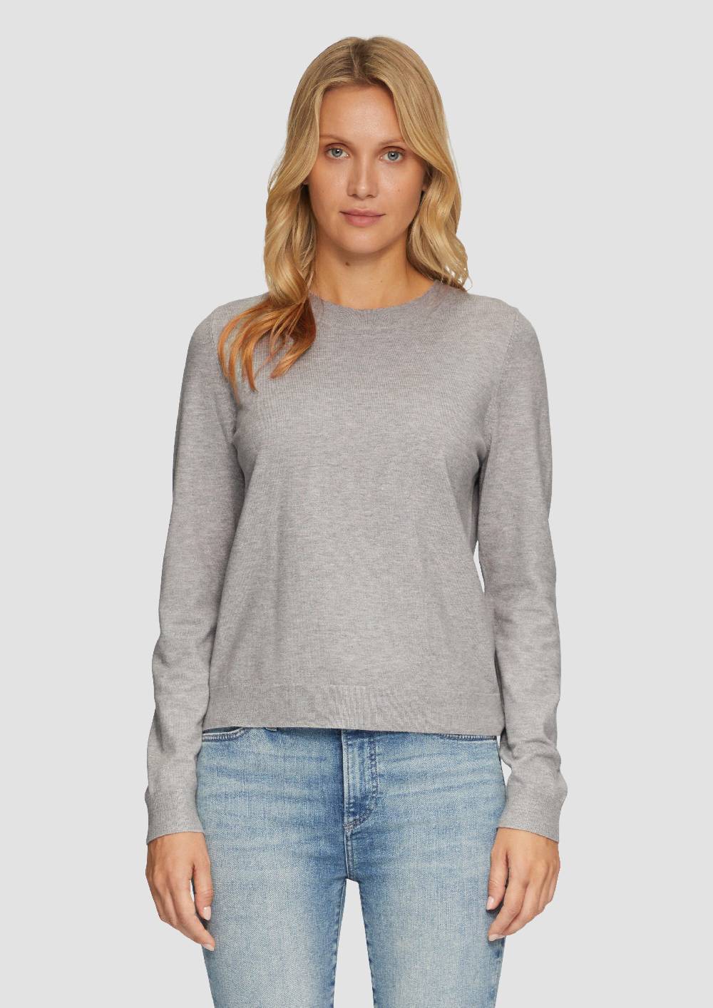 S.Oliver Weicher Pullover Mit Rundhalsausschnitt Aus Viskosemix