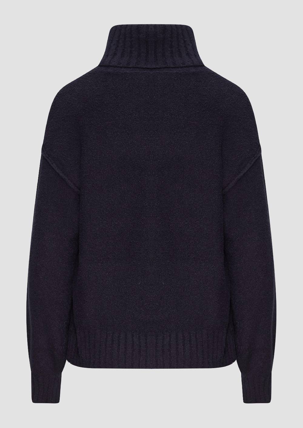 S.Oliver Weicher Rollkragenpullover Aus Baumwoll-Bouclé