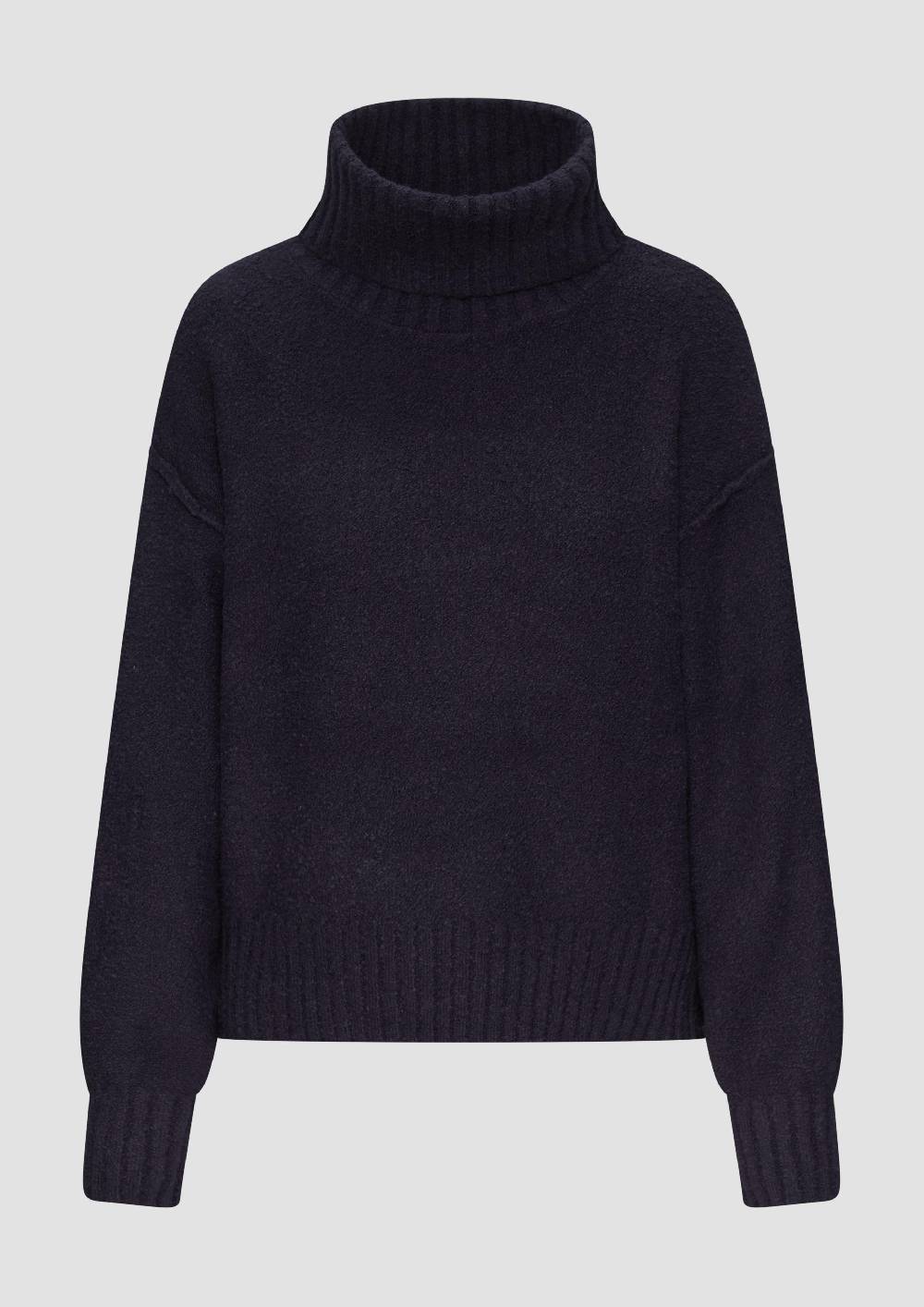 S.Oliver Weicher Rollkragenpullover Aus Baumwoll-Bouclé