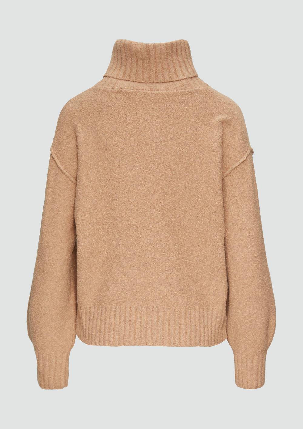 S.Oliver Weicher Rollkragenpullover Aus Baumwoll-Bouclé