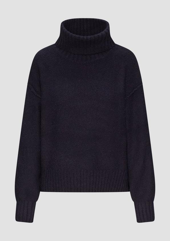 S.Oliver Weicher Rollkragenpullover Aus Baumwoll-Bouclé