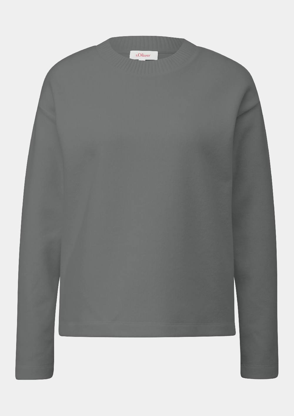S.Oliver Weiches Sweatshirt Mit Gebrushter Oberfläche