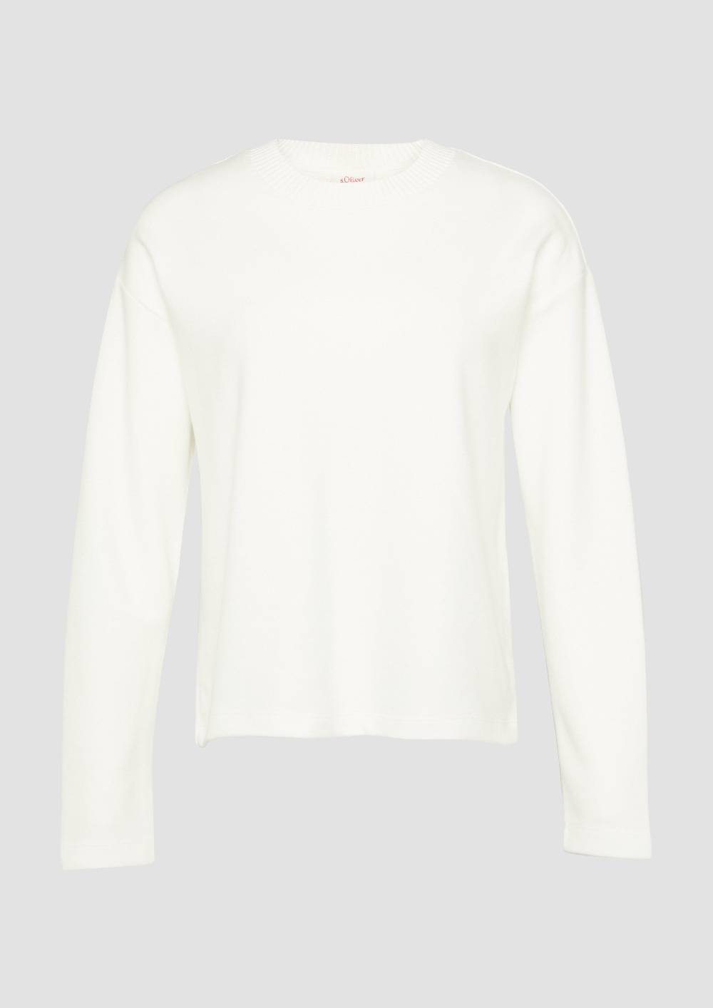 S.Oliver Weiches Sweatshirt Mit Gebrushter Oberfläche