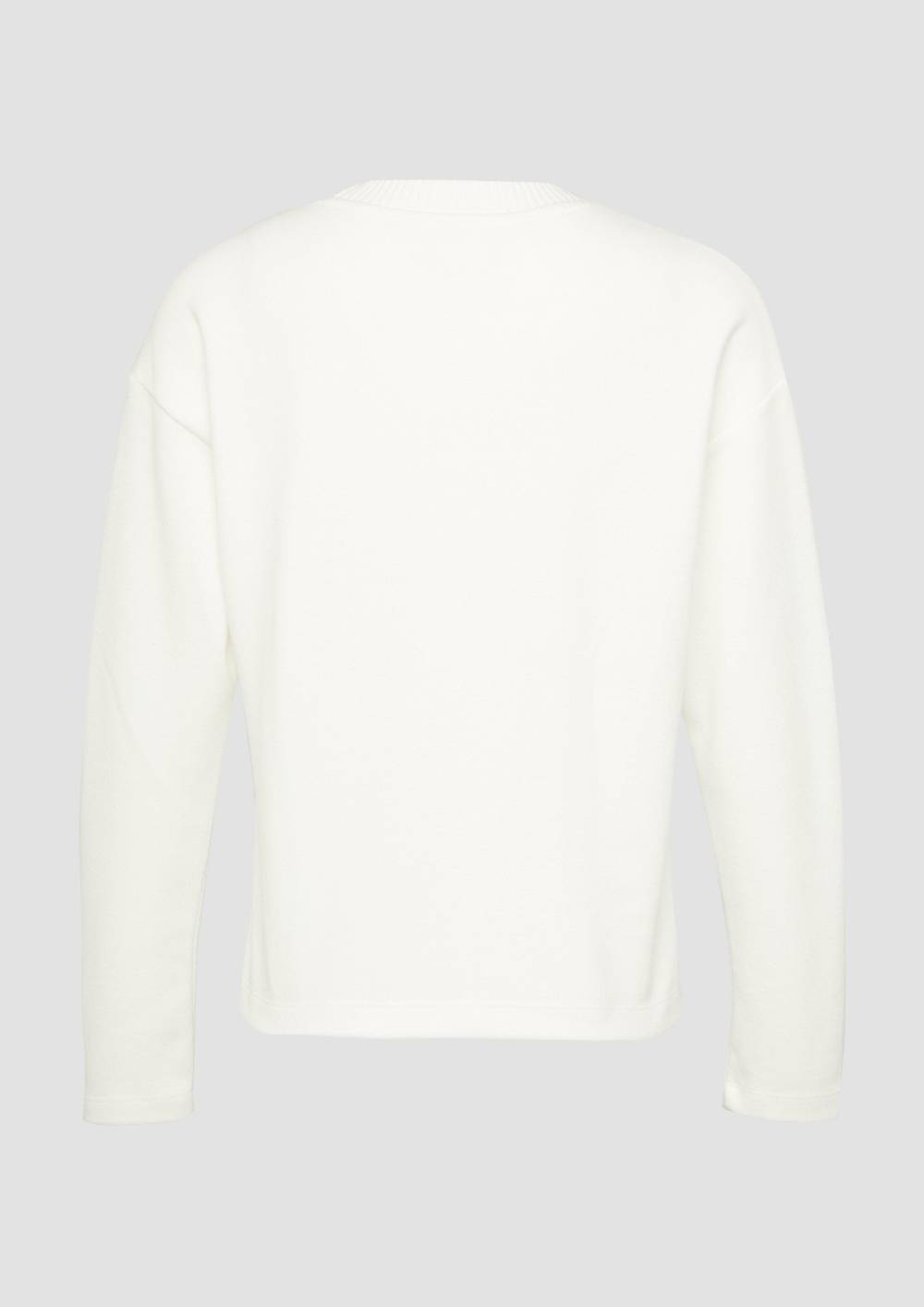 S.Oliver Weiches Sweatshirt Mit Gebrushter Oberfläche