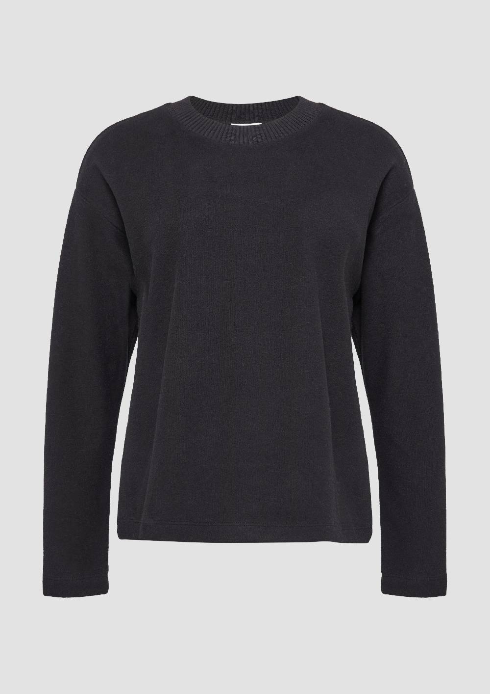 S.Oliver Weiches Sweatshirt Mit Gebrushter Oberfläche