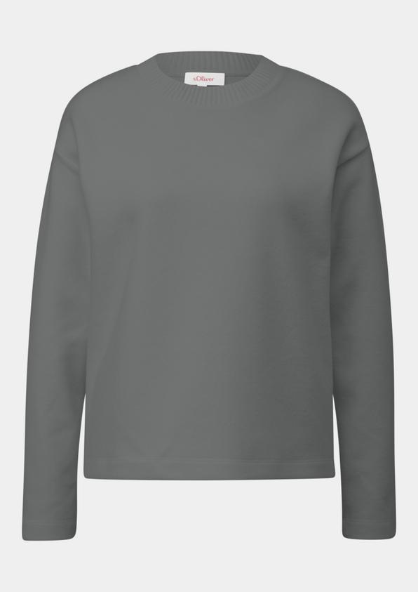 s.Oliver Weiches Sweatshirt mit gebrushter Oberfläche