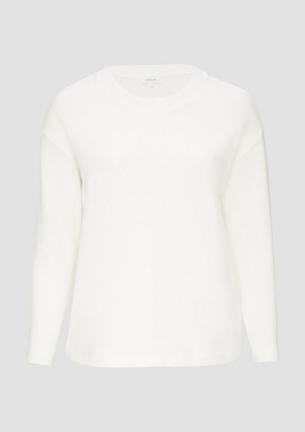 s.Oliver Weiches Sweatshirt mit überschnittenen Schultern