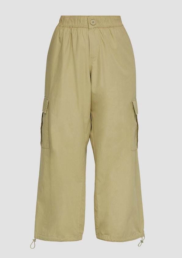 s.Oliver Wide Leg-Hose mit Cargotaschen und angedeutetem Verschluss