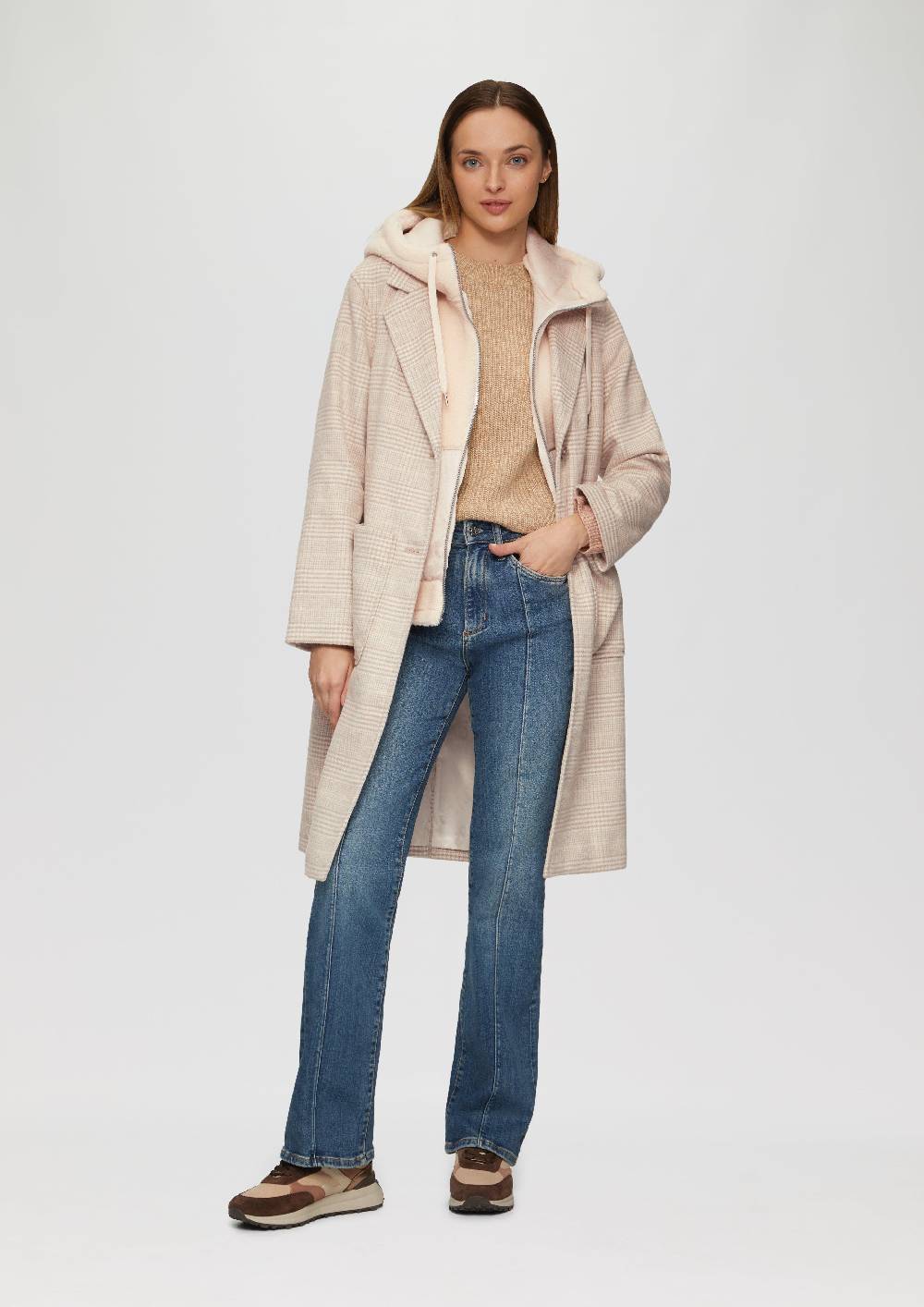 S.Oliver Wollmantel Mit Herausnehmbarem Teddy-Einsatz