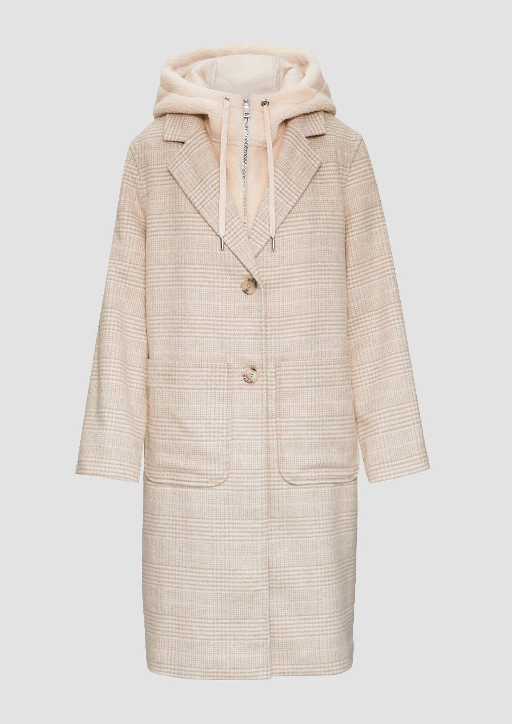 S.Oliver Wollmantel Mit Herausnehmbarem Teddy-Einsatz