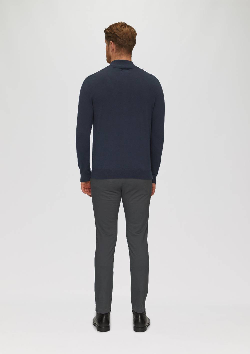 S.Oliver Zip-Jacke Aus Feinem Strick Mit Stehkragen