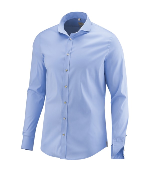 Q1 Manufaktur Q1 Hemd HAIKO Premium in hellblau Standard Hemdlänge