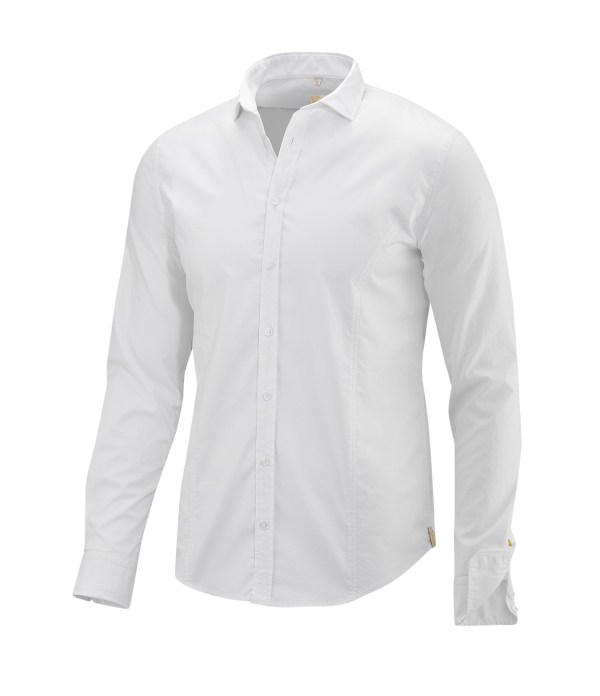 Q1 Manufaktur Q1 Hemd MAIK Comfort Stretch in weiß verkürzte Hemdlänge