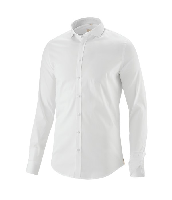 Q1 Manufaktur Q1 Hemd MAIKO Superior Stretch in weiß Standard Hemdlänge