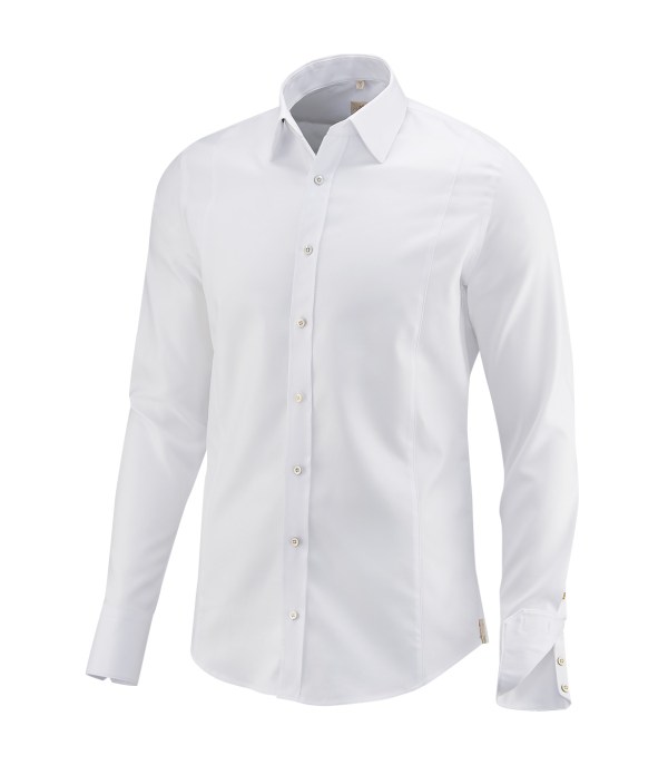 Q1 Manufaktur Q1 Hemd RONNY Premium in weiß in Baumwolle Standard Hemdlänge