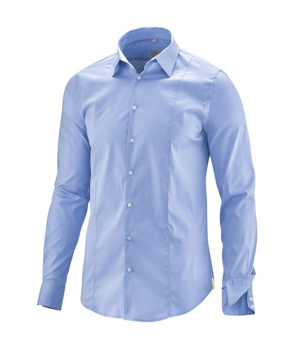 Q1 Manufaktur Q1 Hemd STEPHAN Superior Stretch in hellblau Standard Hemdlänge