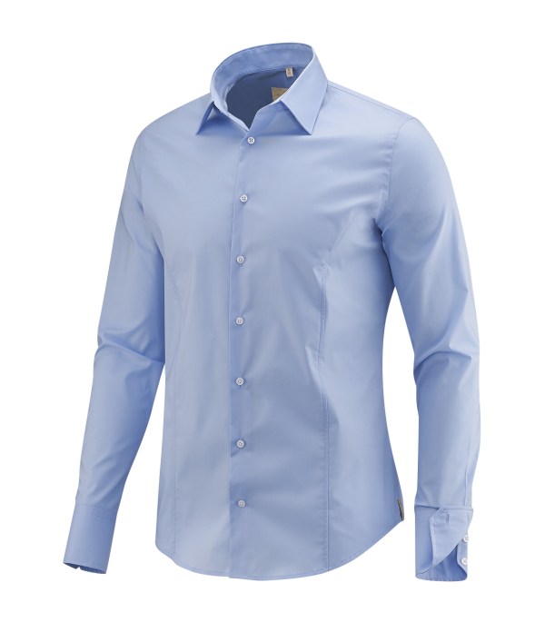 Q1 Manufaktur Q1 Hemd WALTER Comfort Stretch in hellblau verkürzte Hemdlänge