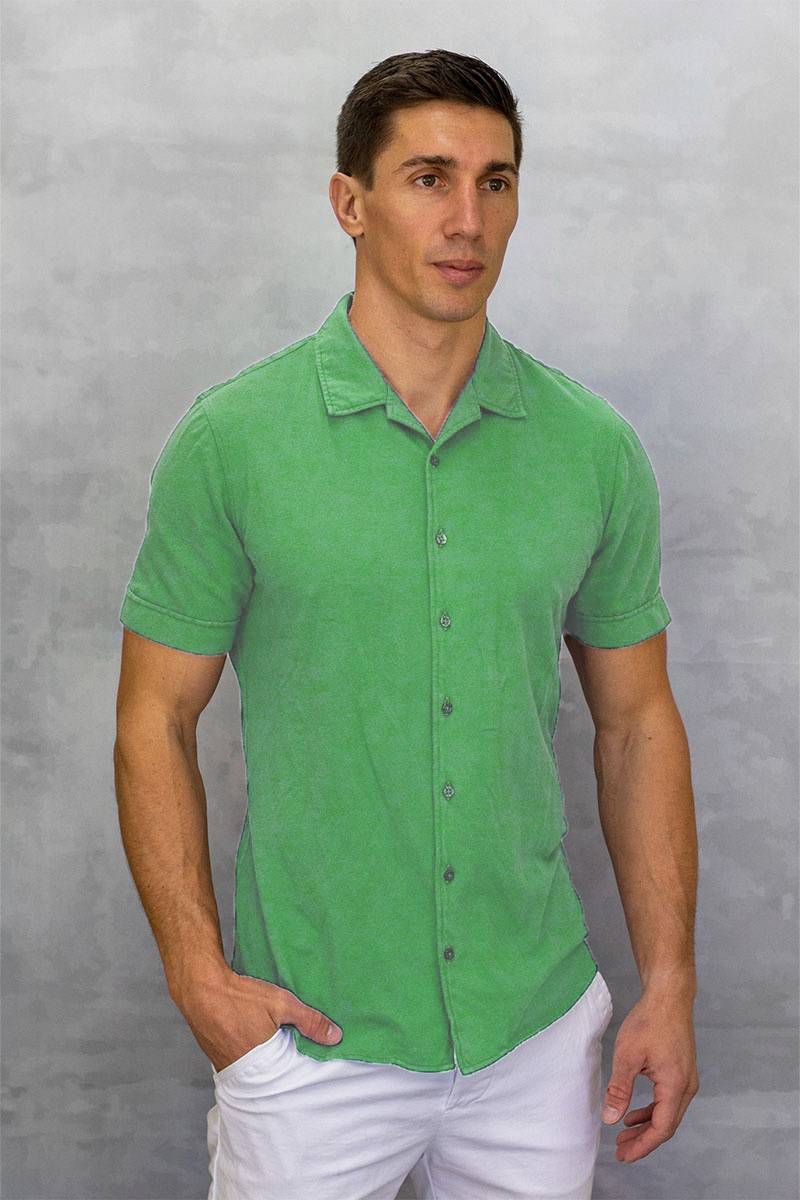 Q1 Manufaktur OLLY Slim Relaxed verkürzte Hemdläge