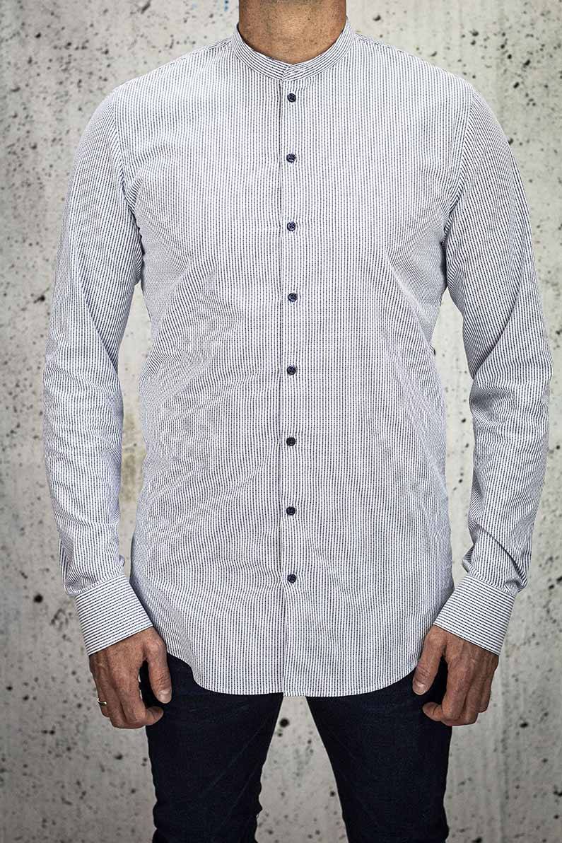 Q1 Manufaktur RENE-Stehkragen Standard Hemdlänge