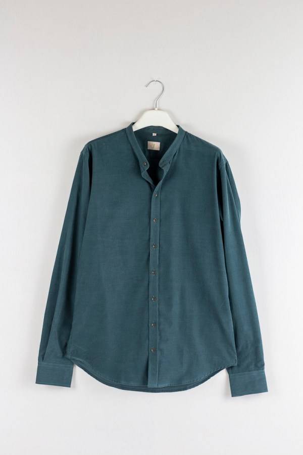 Q1 Manufaktur RENE-Stehkragen verkürzte Hemdlänge