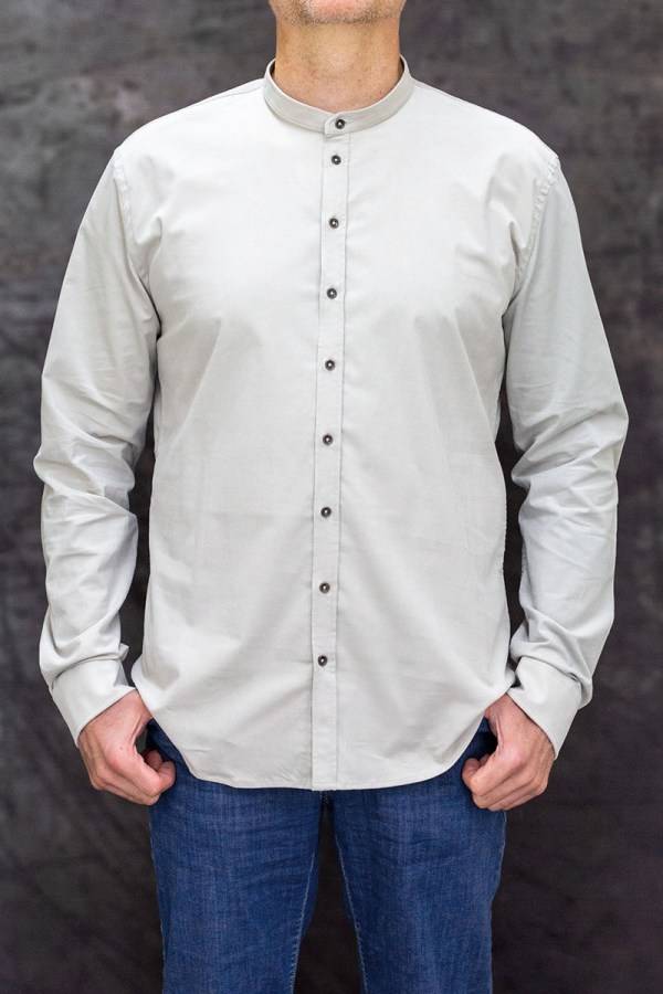 Q1 Manufaktur RENE-Stehkragen verkürzte Hemdlänge