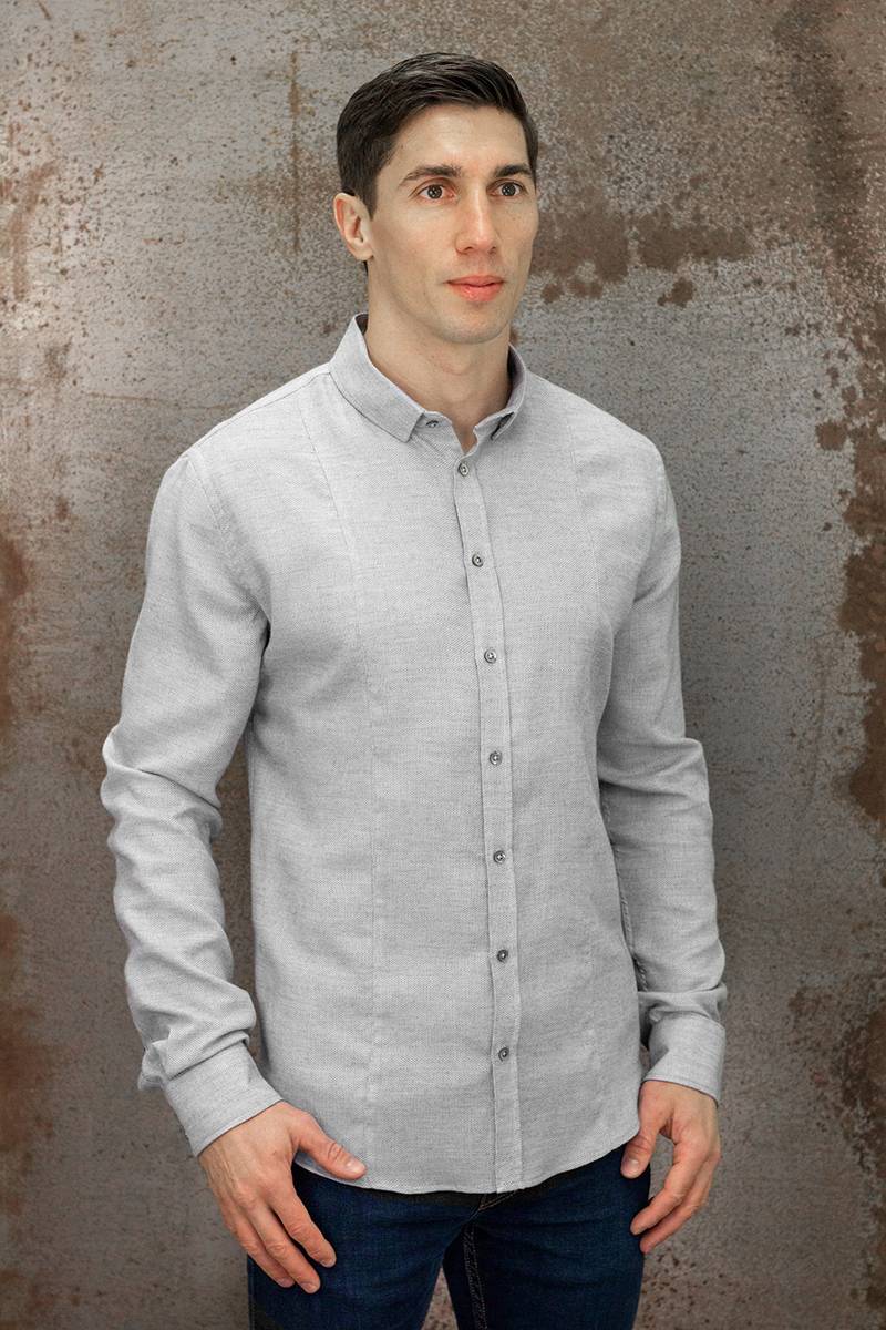 Q1 Manufaktur SANDRO verkürzte Hemdlänge