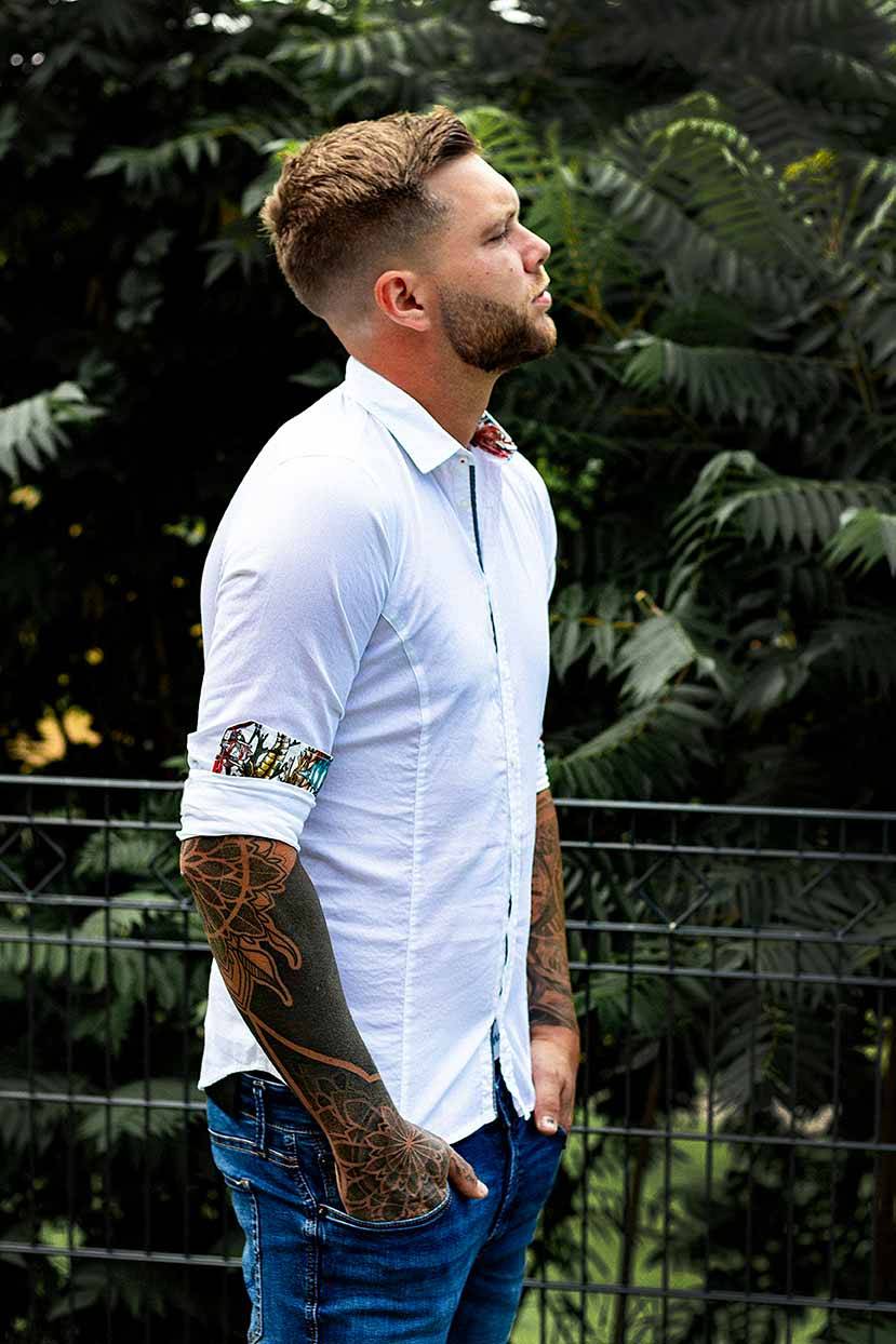 Q1 Manufaktur STEVE verkürzte Hemdlänge