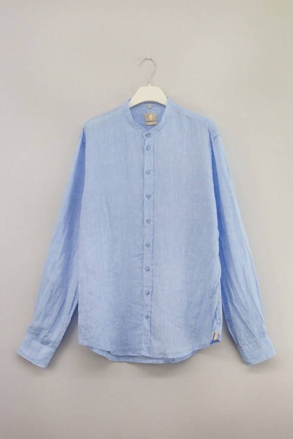 Q1 Manufaktur RENE-Stehkragen Slim Relaxed verkürzte Hemdlänge Q1 Manufaktur RENE-Stehkragen Slim Relaxed verkürzte Hemdlänge