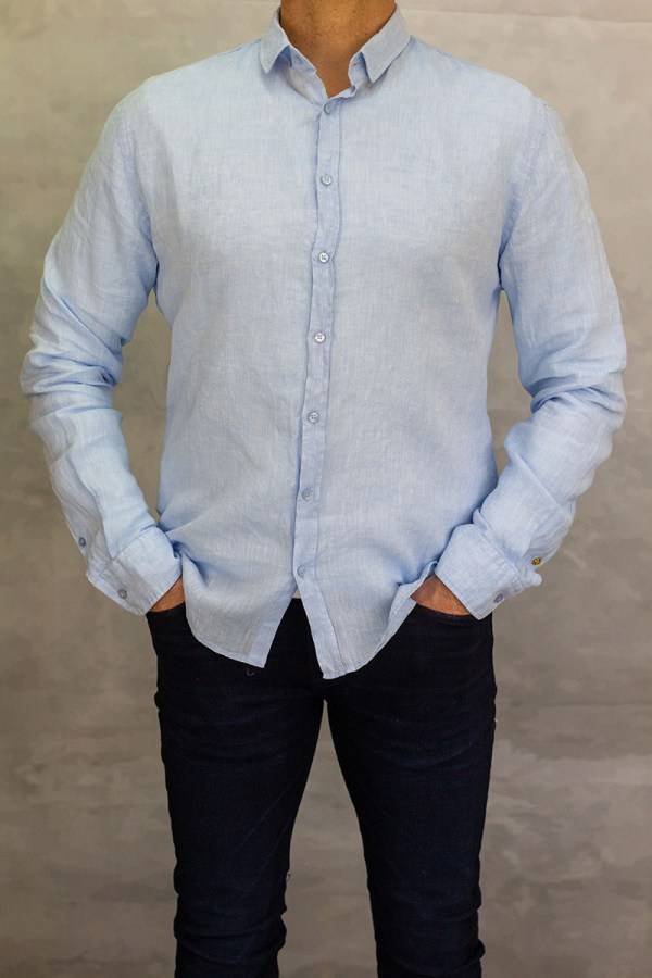 Q1 Manufaktur Sandro Slim Relaxed verkürzte Hemdlänge