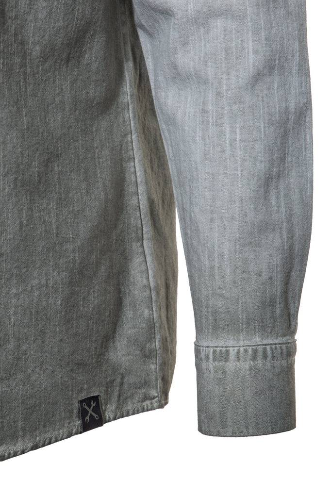 Queen Kerosin Authentisches Langarmhemd «Motor Liquid»