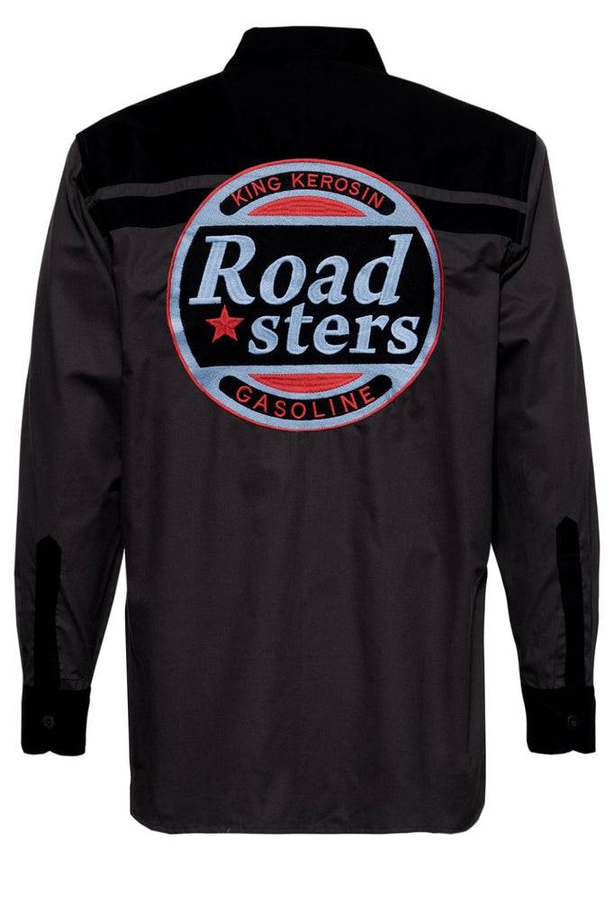 Queen Kerosin Authentisches Retro Hemd Mit Stickereien «Roadsters Oil»