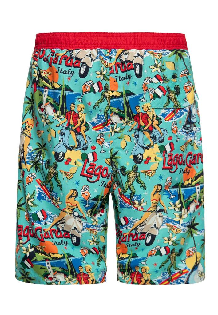 Queen Kerosin Badeshorts «Il Mostro Del Lago Di Garda»
