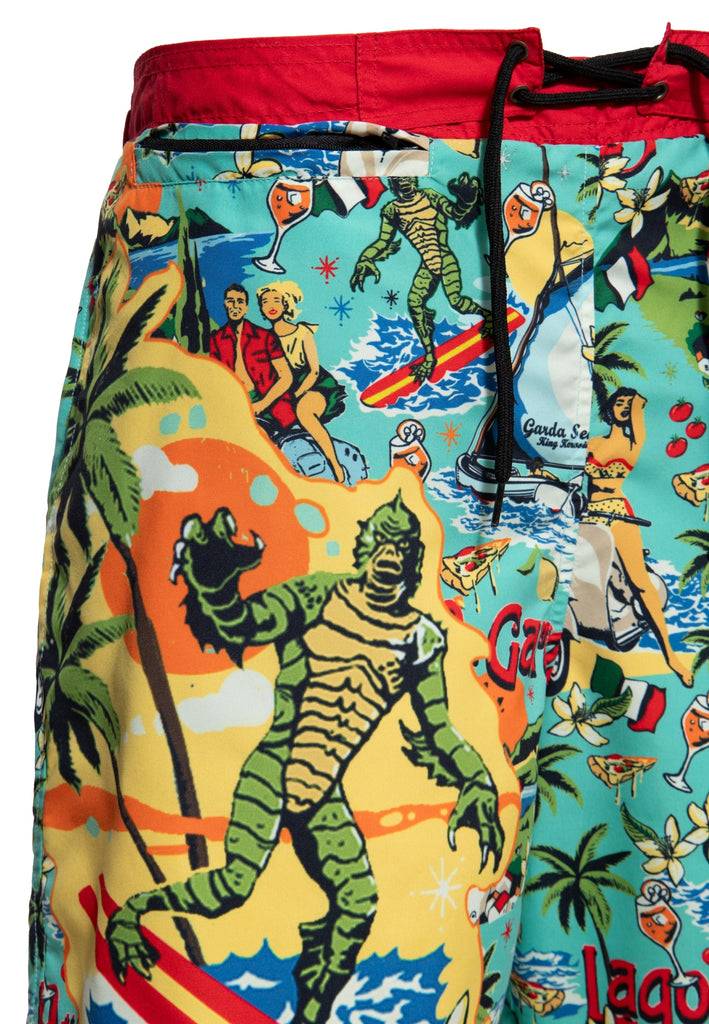 Queen Kerosin Badeshorts «Il Mostro Del Lago Di Garda»