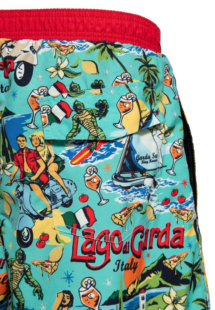 Queen Kerosin Badeshorts «Il Mostro Del Lago Di Garda»