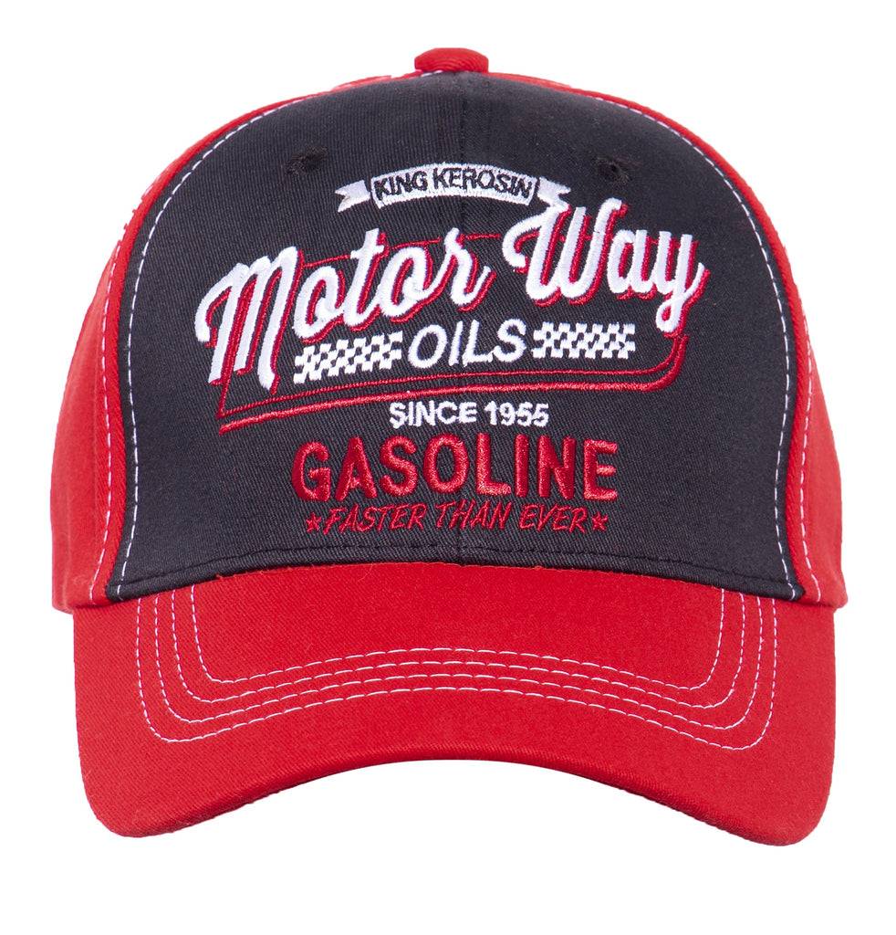 Queen Kerosin Baseball Cap Mit Frontstickerei «Motor Way»