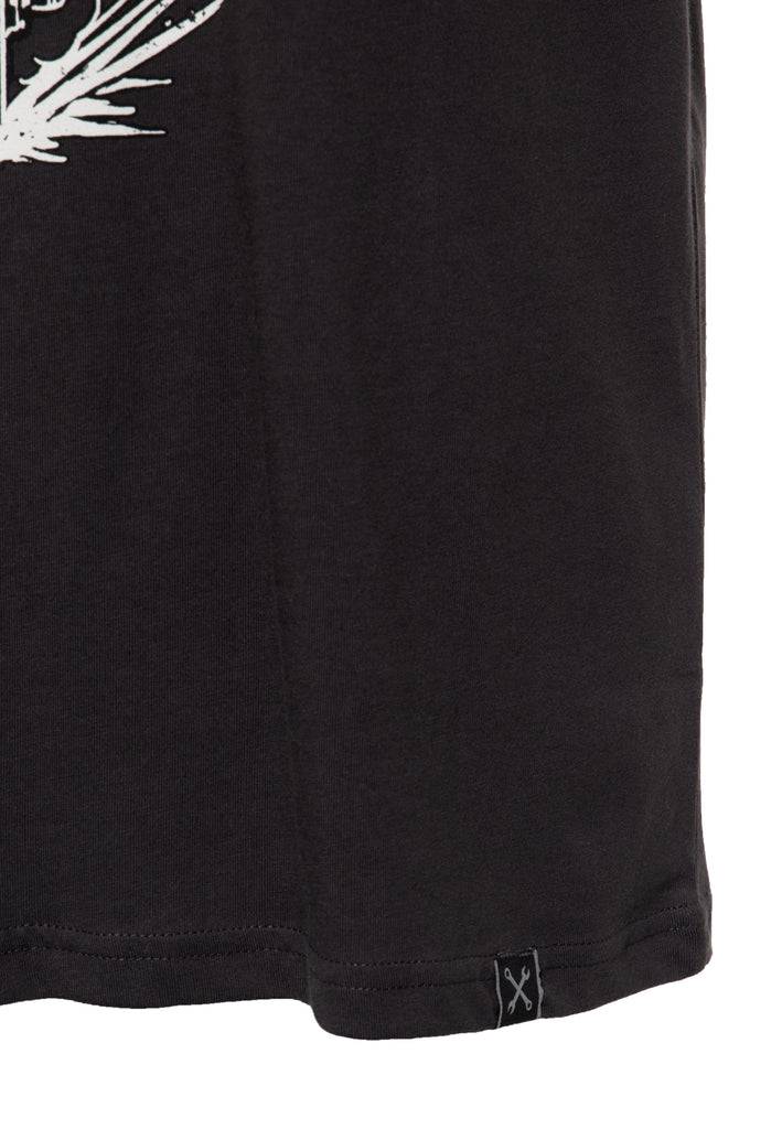 Queen Kerosin Basic T-Shirt Aus Baumwolle Mit Print «Viva La Rebelion»